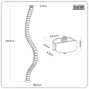 Dellonda DH275 Flexible Cable Management System, Magnetic 1.3m - additional view 8