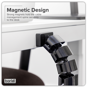 Dellonda DH275 Flexible Cable Management System, Magnetic 1.3m - additional view 3