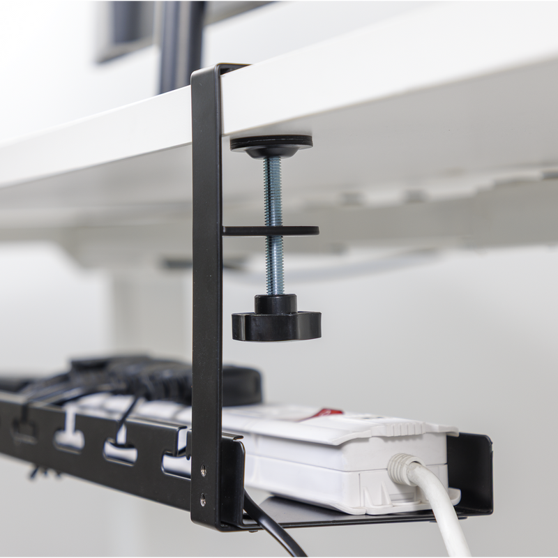 Dellonda DH276 Extendable Cable Management Tray 435/730 x 130 x 190 - Black - additional view 11
