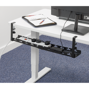 Dellonda DH276 Extendable Cable Management Tray 435/730 x 130 x 190 - Black - additional view 9