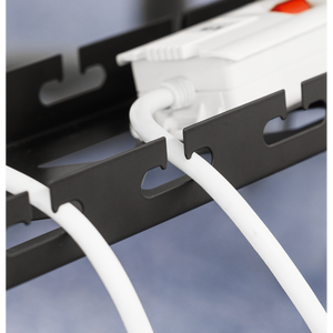 Dellonda DH276 Extendable Cable Management Tray 435/730 x 130 x 190 - Black - additional view 10