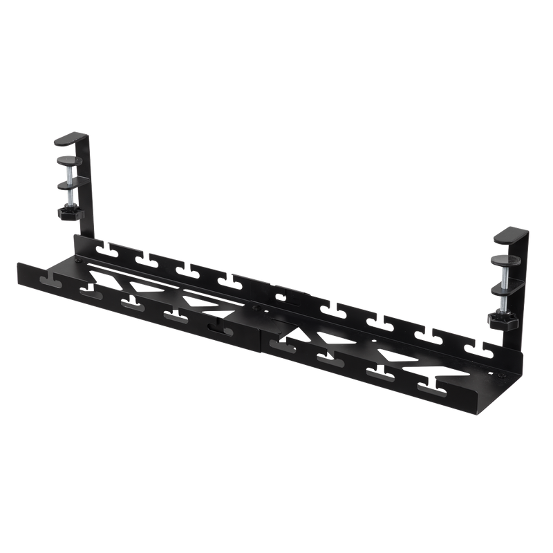 Dellonda DH276 Extendable Cable Management Tray 435/730 x 130 x 190 - Black - additional view 12