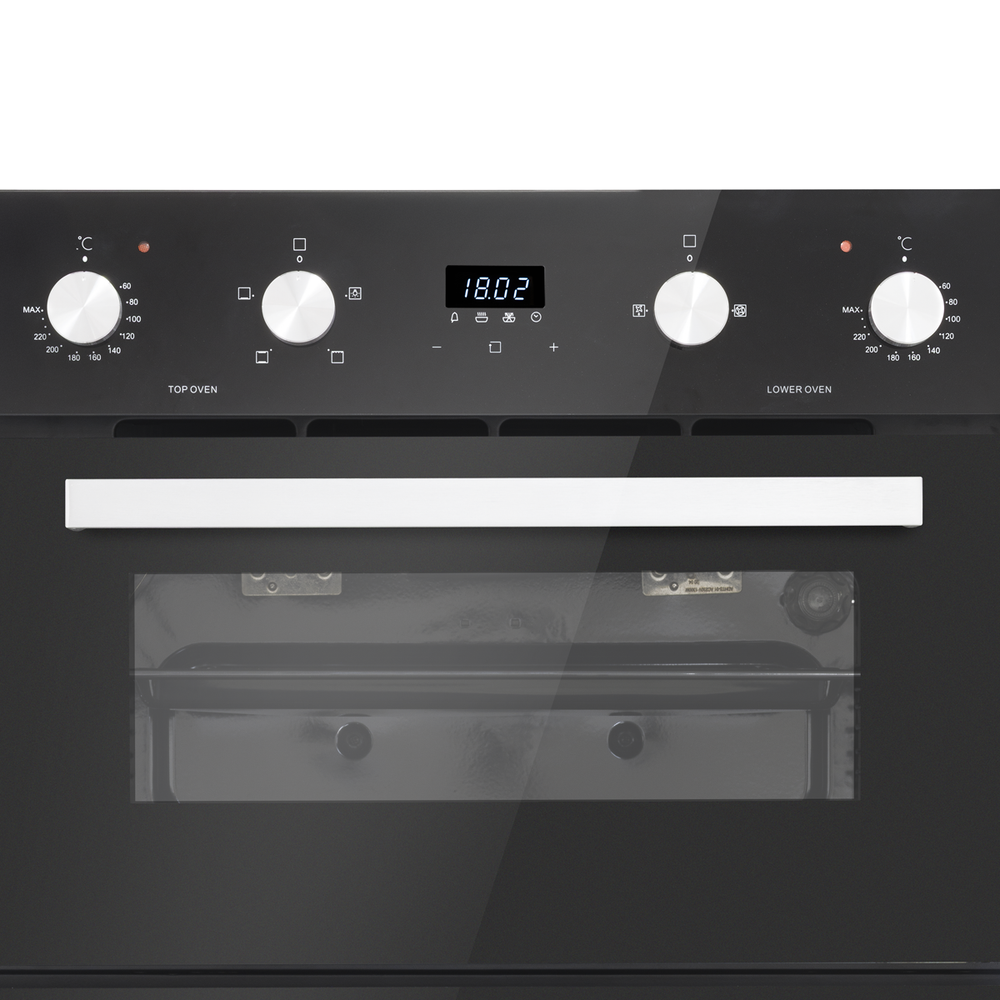 Baridi DH278 72cm Built-Under Double Oven, 74L Capacity, Energy Rating A - Black - additional view 8