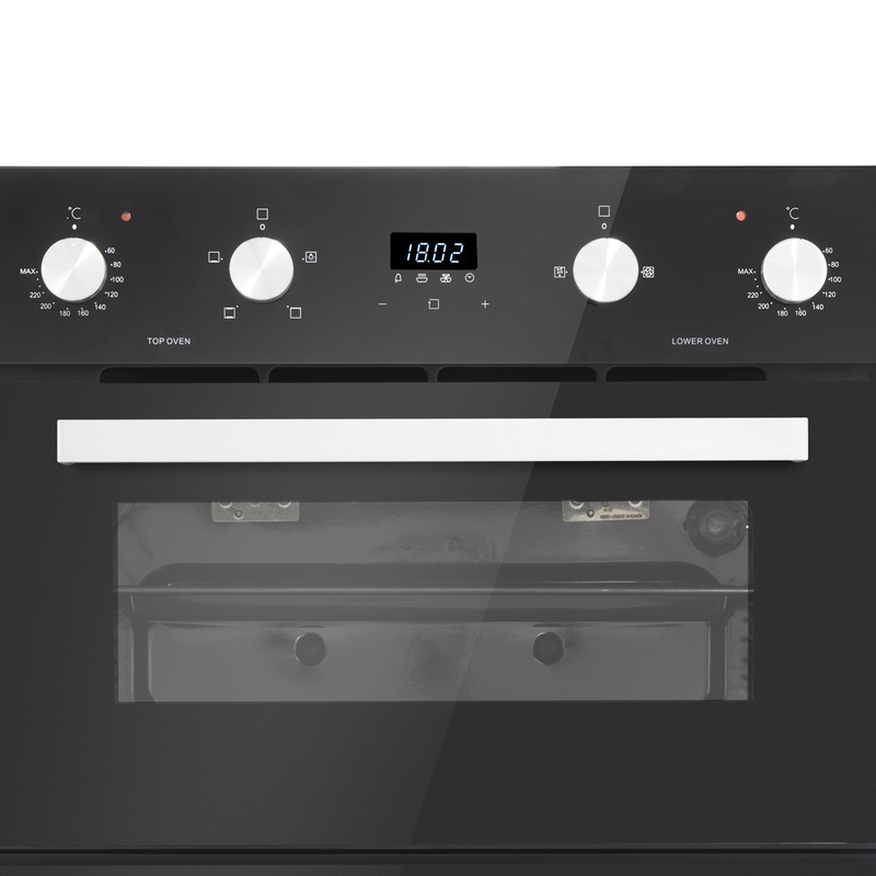 Baridi DH278 72cm Built-Under Double Oven, 74L Capacity, Energy Rating A - Black - additional view 8