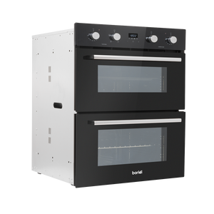 Baridi DH278 72cm Built-Under Double Oven, 74L Capacity, Energy Rating A - Black