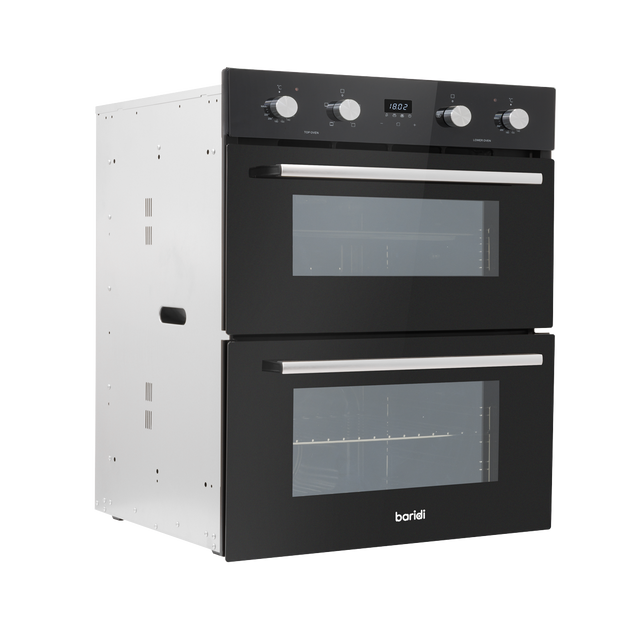 Baridi DH278 72cm Built-Under Double Oven, 74L Capacity, Energy Rating A - Black