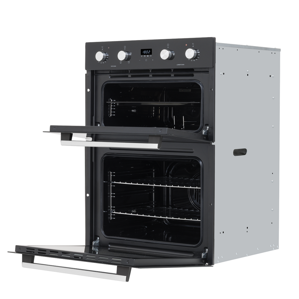 Baridi DH278 72cm Built-Under Double Oven, 74L Capacity, Energy Rating A - Black - additional view 5