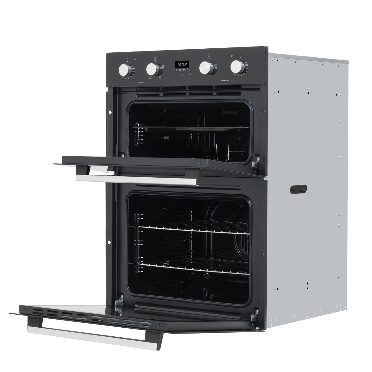 Baridi DH278 72cm Built-Under Double Oven, 74L Capacity, Energy Rating A - Black - additional view 5