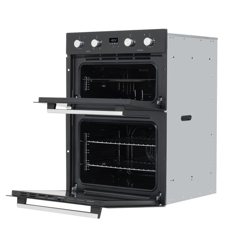 Baridi DH278 72cm Built-Under Double Oven, 74L Capacity, Energy Rating A - Black - additional view 5