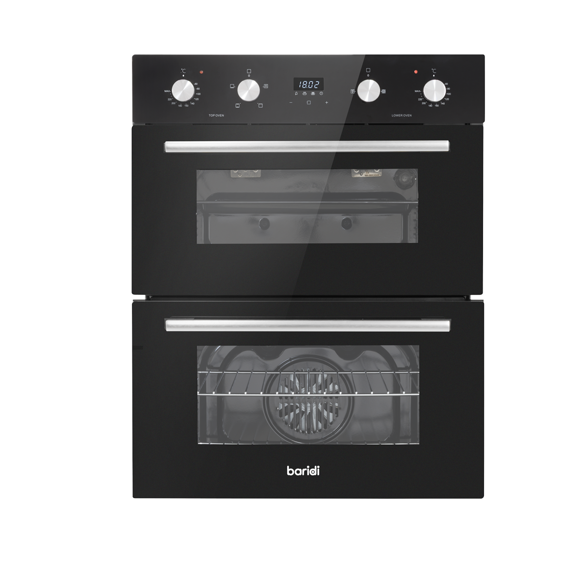 Baridi DH278 72cm Built-Under Double Oven, 74L Capacity, Energy Rating A - Black - additional view 13