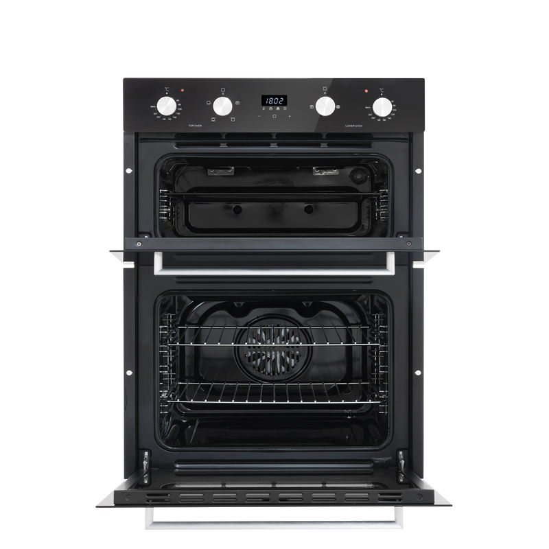 Baridi DH278 72cm Built-Under Double Oven, 74L Capacity, Energy Rating A - Black - additional view 3