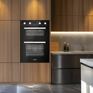Baridi DH279 90cm Built-In Double Oven, 88L Capacity, Energy Rating A - Black - additional view 2