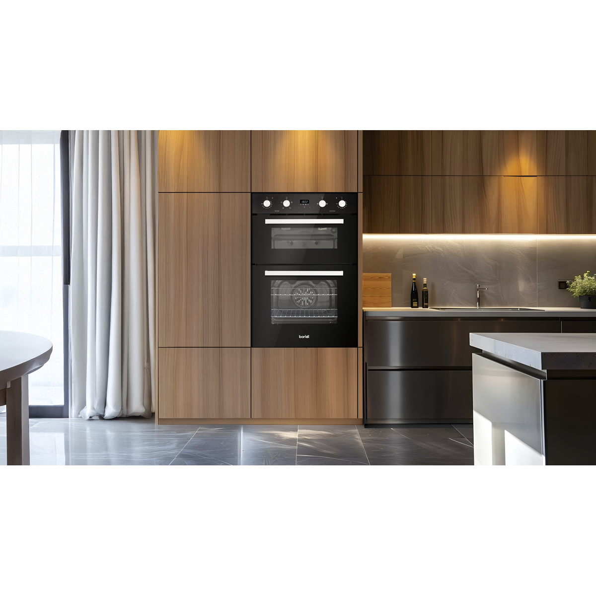 Baridi DH279 90cm Built-In Double Oven, 88L Capacity, Energy Rating A - Black - additional view 3