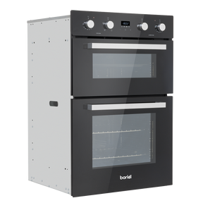 Baridi DH279 90cm Built-In Double Oven, 88L Capacity, Energy Rating A - Black