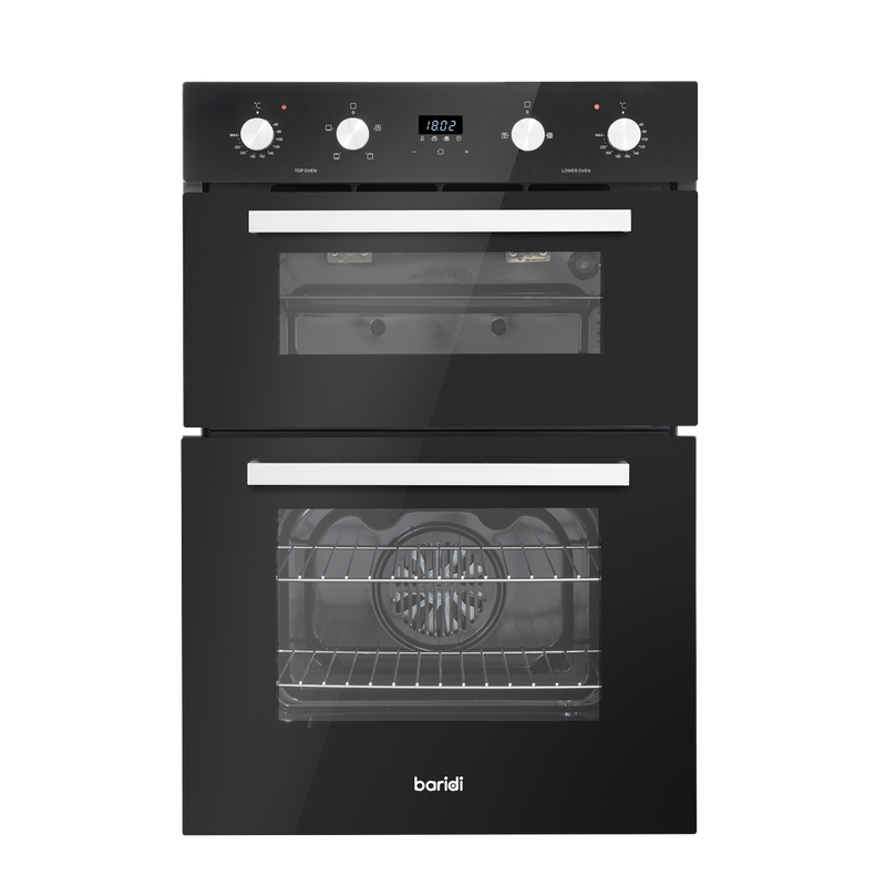 Baridi DH279 90cm Built-In Double Oven, 88L Capacity, Energy Rating A - Black - additional view 16