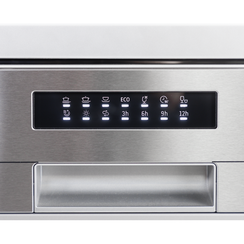 Baridi DH280 Regular Sized Freestanding Dishwasher 60cm Wide 13 Place Settings - Silver - additional view 21