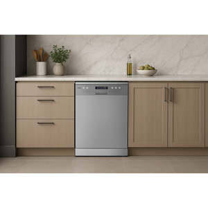 Baridi DH280 Regular Sized Freestanding Dishwasher 60cm Wide 13 Place Settings - Silver - additional view 12