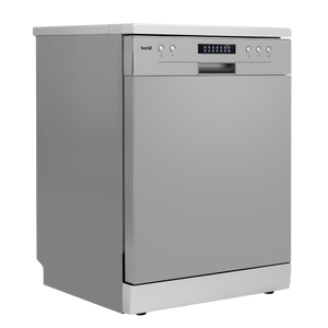 Baridi DH280 Regular Sized Freestanding Dishwasher 60cm Wide 13 Place Settings - Silver