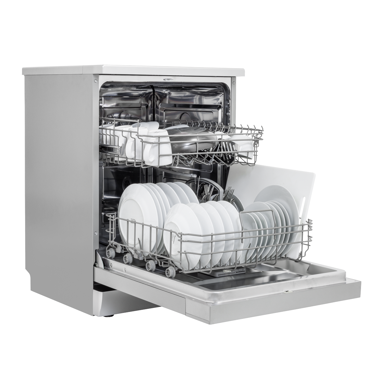 Baridi DH280 Regular Sized Freestanding Dishwasher 60cm Wide 13 Place Settings - Silver - additional view 17