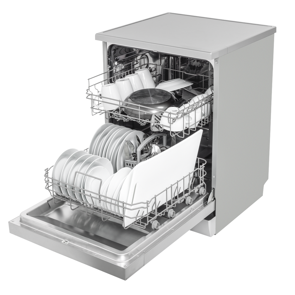 Baridi DH280 Regular Sized Freestanding Dishwasher 60cm Wide 13 Place Settings - Silver - additional view 10