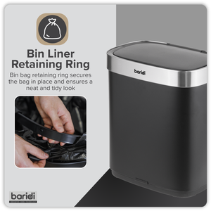 Baridi DH281 Sensor Bin 50L - Black/Stainless Steel - additional view 10