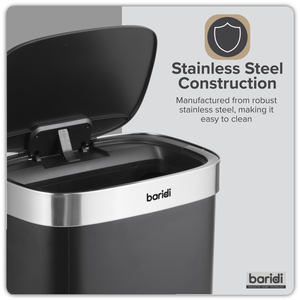 Baridi DH281 Sensor Bin 50L - Black/Stainless Steel - additional view 16