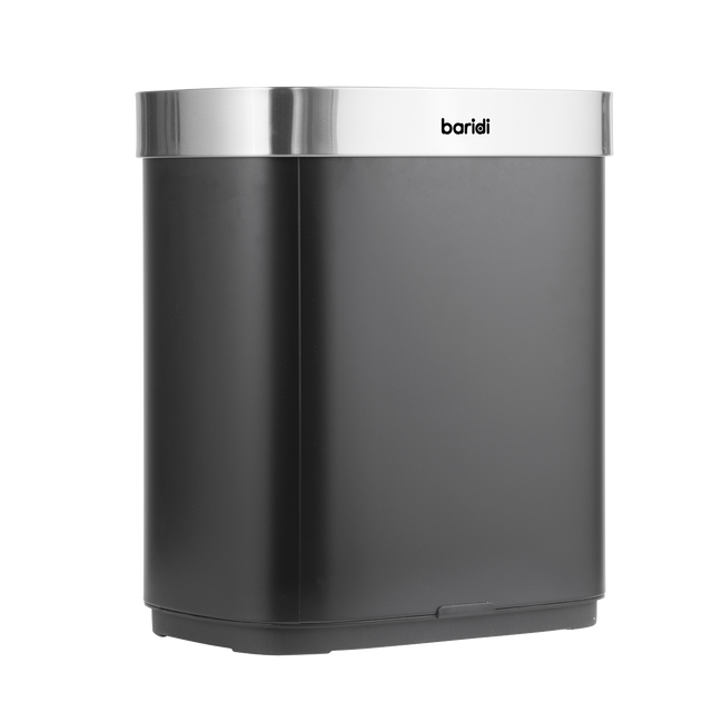 Baridi DH281 Sensor Bin 50L - Black/Stainless Steel