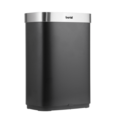 Baridi DH282 Sensor Bin 65L - Black/Stainless Steel