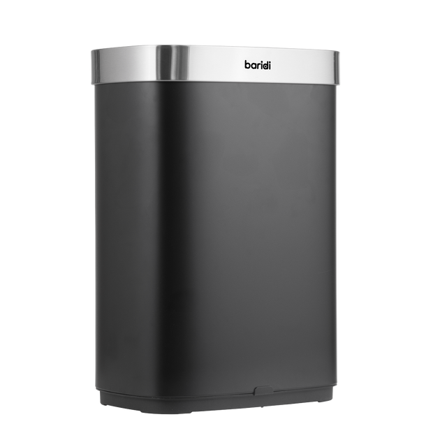 Baridi DH282 Sensor Bin 65L - Black/Stainless Steel
