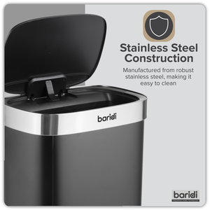 Baridi DH283 Sensor Bin 80L - Black/Stainless Steel - additional view 13