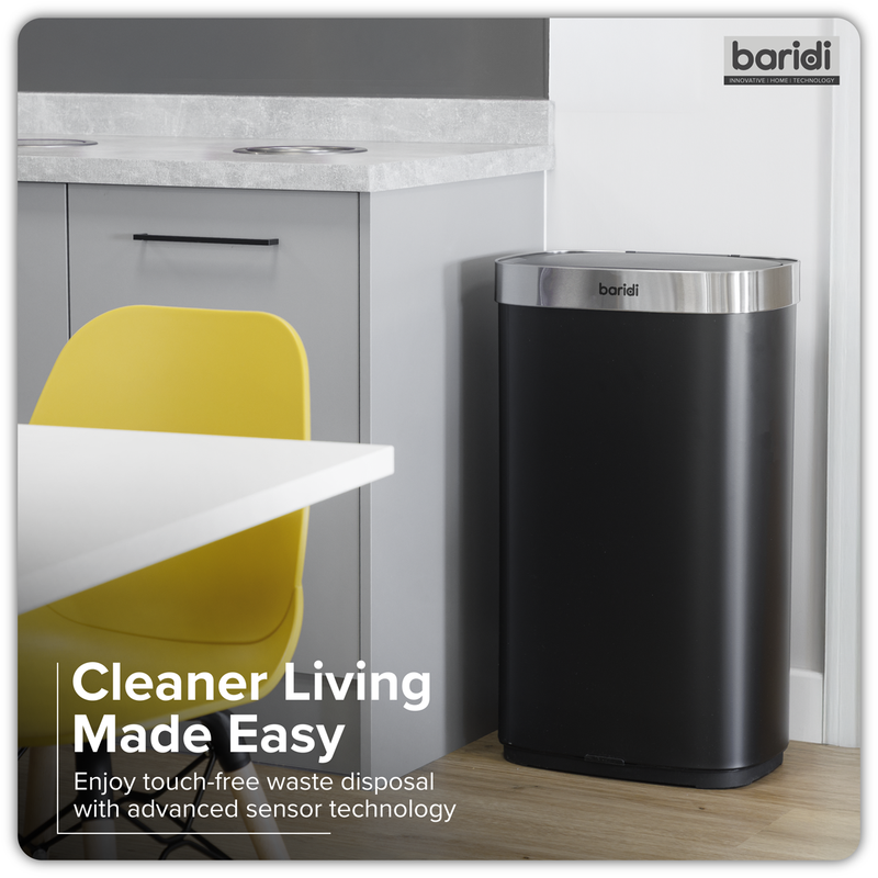 Baridi DH283 Sensor Bin 80L - Black/Stainless Steel - additional view 14