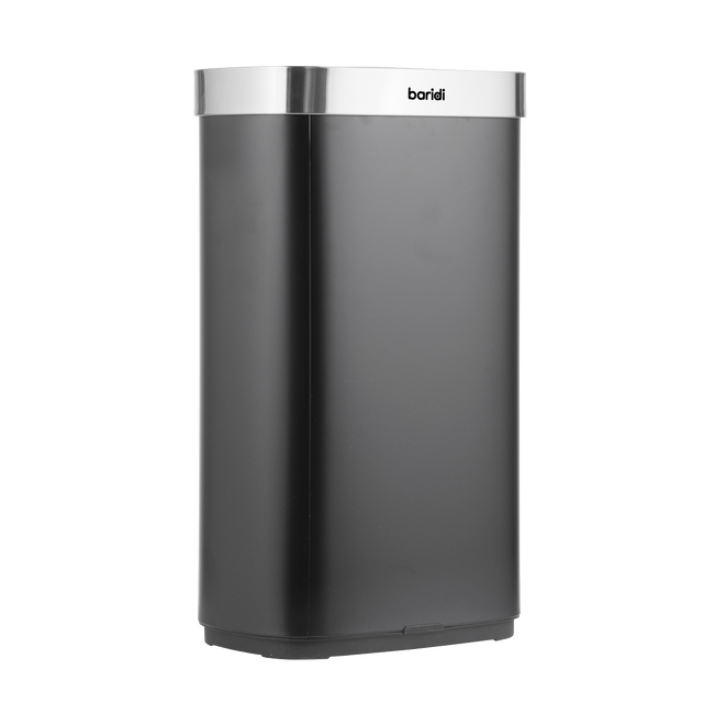 Baridi DH283 Sensor Bin 80L - Black/Stainless Steel