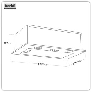 Baridi DH284 Cooker Hood with 5-Layer Filter 52cm - Stainless Steel - additional view 16