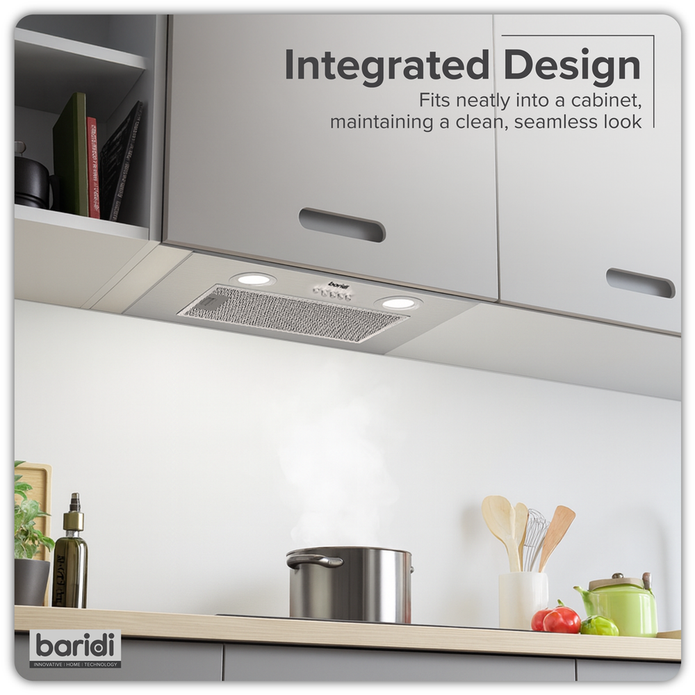 Baridi DH284 Cooker Hood with 5-Layer Filter 52cm - Stainless Steel - additional view 12
