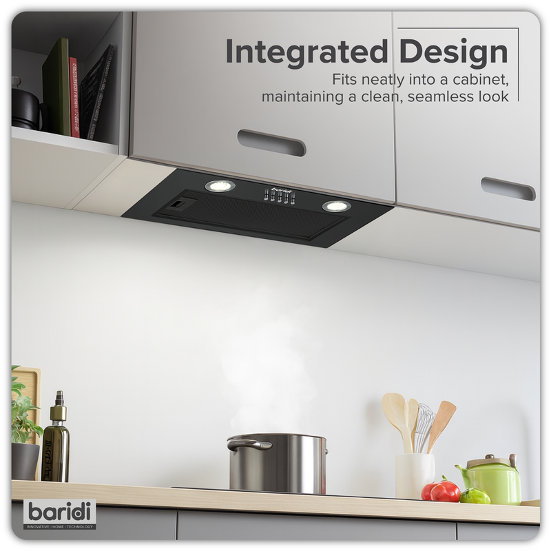 Baridi DH285 Cooker Hood with 5 Layer Filter 52cm - Black - additional view 11