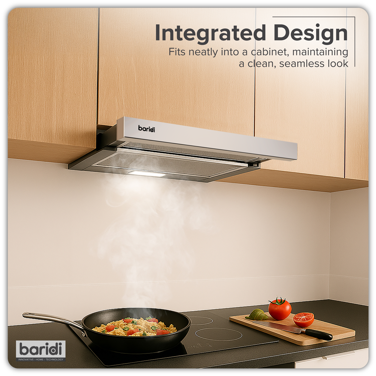 Baridi DH286 Telescopic Cooker Hood with Aluminium Filters 60cm - Stainless Steel - additional view 11