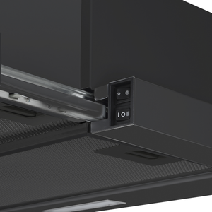 Baridi DH287 Telescopic Cooker Hood with Aluminium Filters 60cm - Black - additional view 6