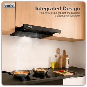 Baridi DH287 Telescopic Cooker Hood with Aluminium Filters 60cm - Black - additional view 10