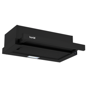 Baridi DH287 Telescopic Cooker Hood with Aluminium Filters 60cm - Black