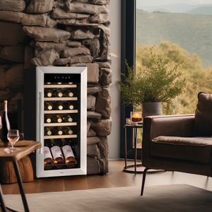 Baridi DH29 18 Bottle Wine Fridge with Digital Touch Screen Controls & LED Light - Stainless Steel - additional view 2