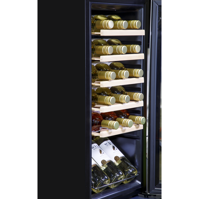 Baridi DH29 18 Bottle Wine Fridge with Digital Touch Screen Controls & LED Light - Stainless Steel - additional view 8
