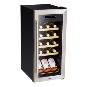 Baridi DH29 18 Bottle Wine Fridge with Digital Touch Screen Controls & LED Light - Stainless Steel - additional view 3