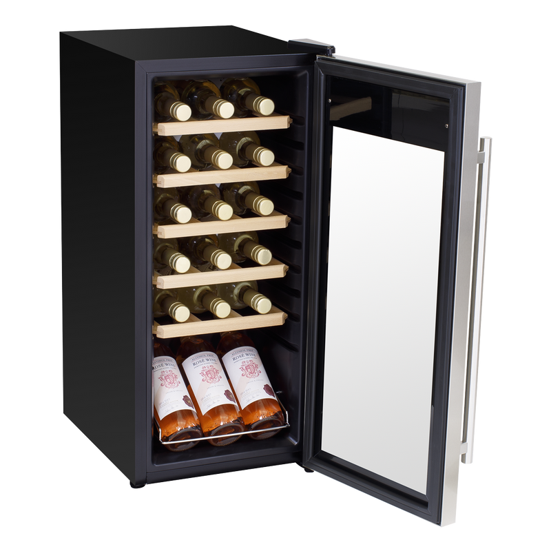 Baridi DH29 18 Bottle Wine Fridge with Digital Touch Screen Controls & LED Light - Stainless Steel - additional view 6