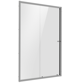 Baridi DH292 Sliding Shower Door 1000 x 1850mm, 6mm Tempered Glass, Reversible - Chrome