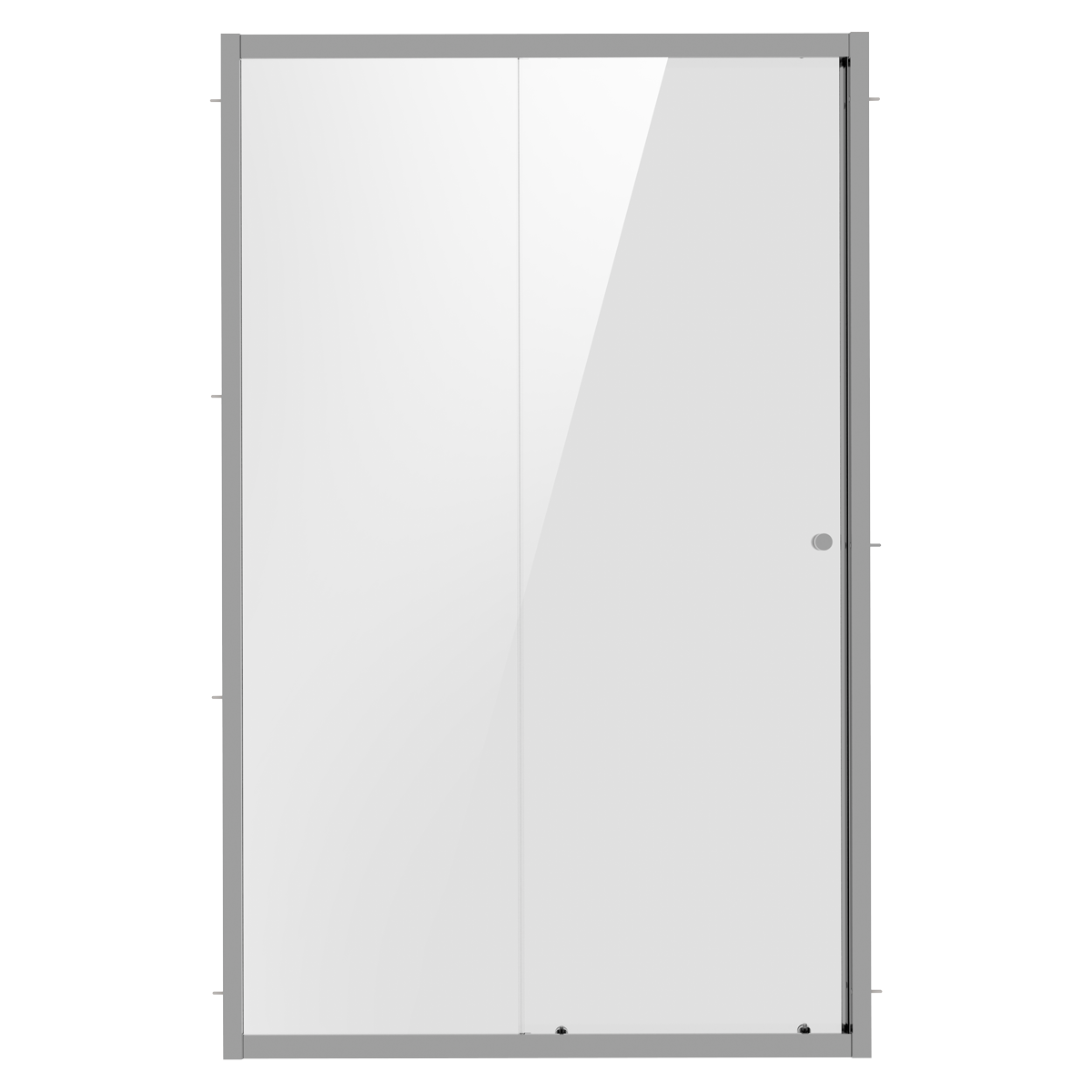 Baridi DH292 Sliding Shower Door 1000 x 1850mm, 6mm Tempered Glass, Reversible - Chrome - additional view 3