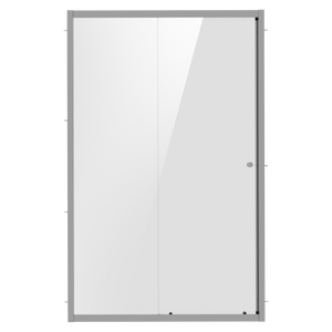Baridi DH292 Sliding Shower Door 1000 x 1850mm, 6mm Tempered Glass, Reversible - Chrome - additional view 3