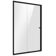 Baridi DH293 Sliding Shower Door 1000 x 1850mm, 6mm Tempered Glass, Reversible - Black