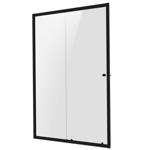 Baridi DH293 Sliding Shower Door 1000 x 1850mm, 6mm Tempered Glass, Reversible - Black - additional view 9