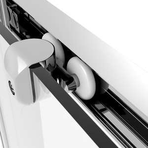 Baridi DH294 Sliding Shower Door 1200 x 1850mm, 6mm Tempered Glass, Reversible - Chrome - additional view 9