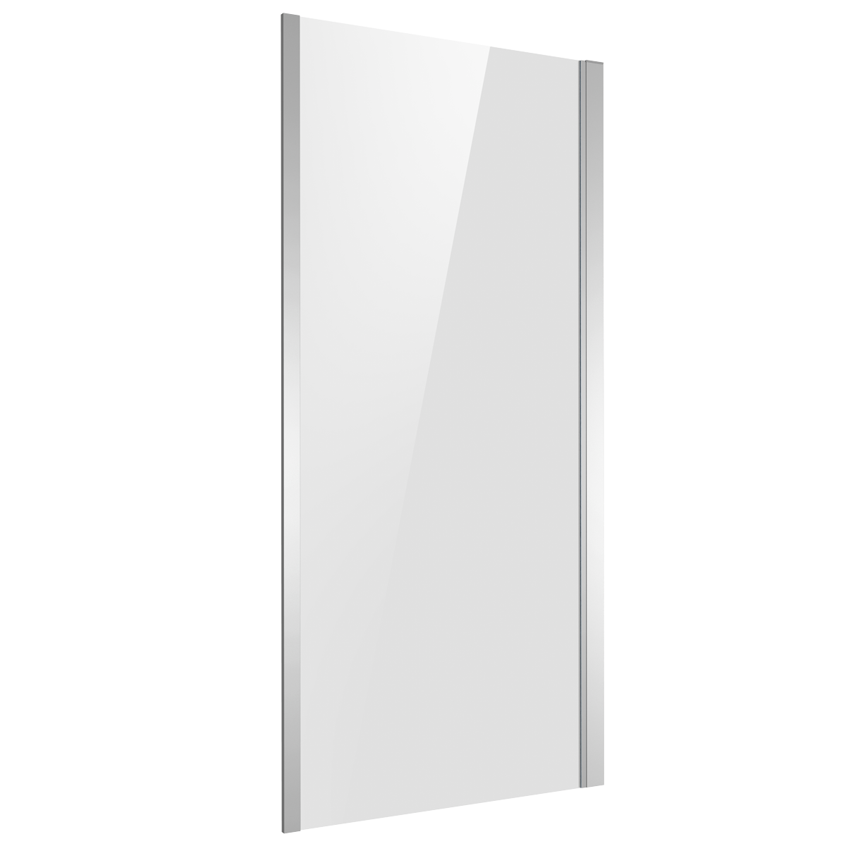 Baridi DH296 Side Panel for Sliding Shower Doors, 6mm Tempered Glass - Chrome